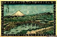 Eisen- View of Mt. Fuji from Nihonbashi