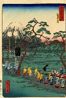 Hiroshige 2, Yoshimori, Kunisada, Yoshitoshi- Famous Places on the Tokaido- Yoshiwara