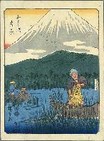 Hiroshige- 53Stations (Figure or Jimbutsu Tokaido)- Yoshiwara