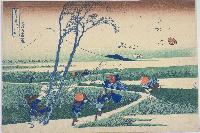 Hokusai- 36 Views of Mt Fuji -Ejiri in Suruga Province
