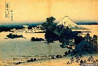 Hokusai- 36 Views of Mt Fuji- Shichirihama in Sagami Province