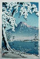 Kawase- Mt. Fuji After Snow at Tago Bay