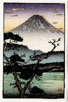 Koitsu- Evening at Lake Sai (postcard)