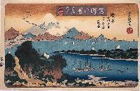 Kunisada 2- Eight Views of Scenic Places- Miho