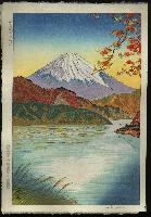 Okada, Koichi- Reeds at the Neck of the Lake and Mt. Fuji