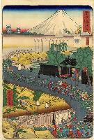 Yoshimori- Famous Places on the Tokaido- Mt Fuji