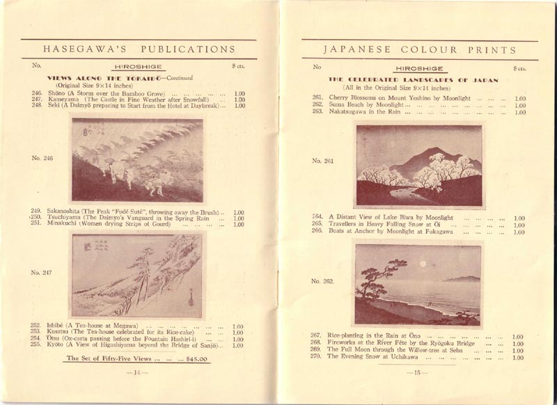 Hasegawa Publishing Company Catalog - Pages 14 and 15