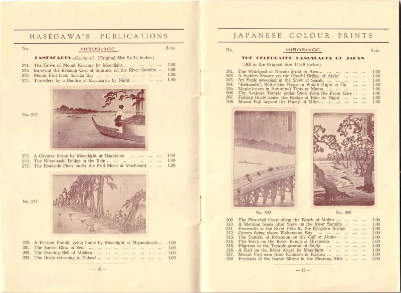 Hasegawa Publishing Company Catalog - Pages 16 and 17