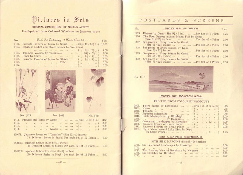 Hasegawa Publishing Company Catalog - Pages 42 and 43