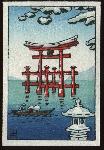 Snow at Miyajima (Mini Postcard)