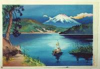 Ohmura, Koyo- Mt. Fuji and Lake