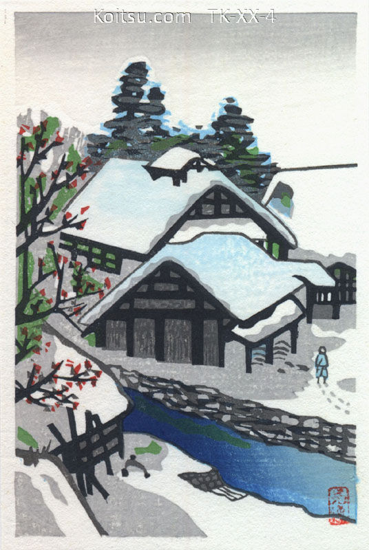 Village in Snow