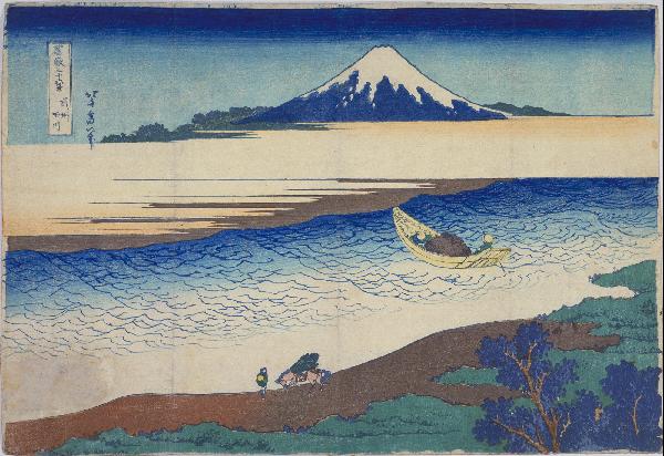 Hokusai- 36 Views of Mt Fuji -Tamagawa River in Musashi Province