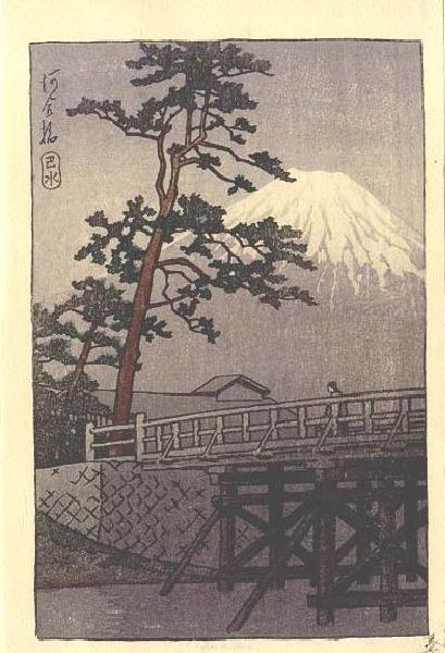 Kawase- Fuji Bridge- Postcard