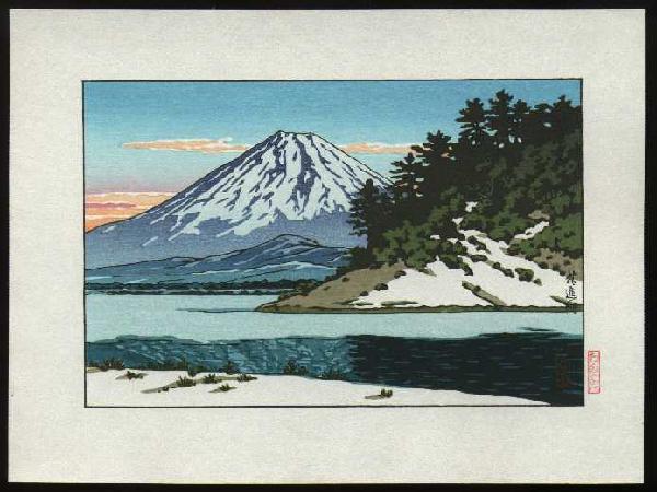 Kawase- Lake Shoji in Snow