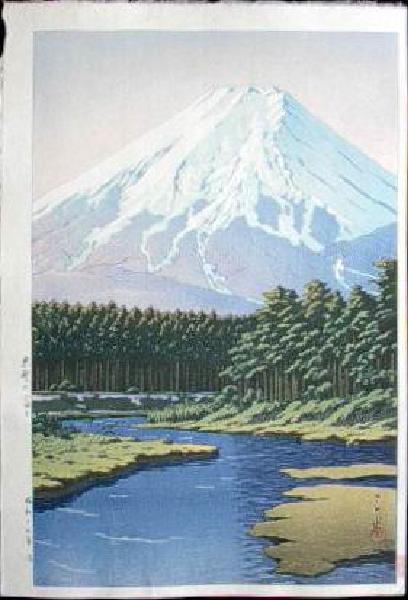Kawase- Mt. Fuji Seen from Oshino