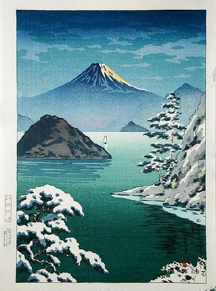 Koitsu- Fuji from Mitsuhama in Snow