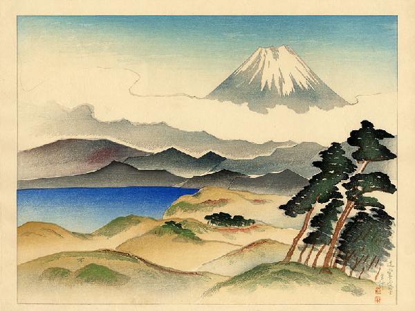 Shuke, Yamakawa- Mt Fuji from Tsujido